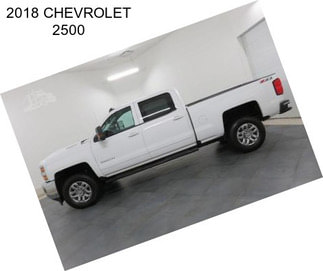 2018 CHEVROLET 2500