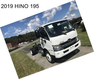2019 HINO 195