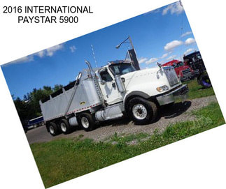 2016 INTERNATIONAL PAYSTAR 5900