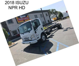 2018 ISUZU NPR HD