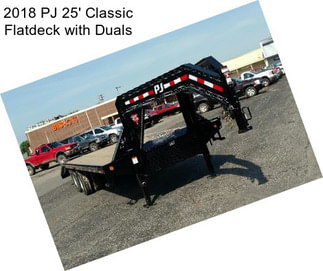 2018 PJ 25\' Classic Flatdeck with Duals