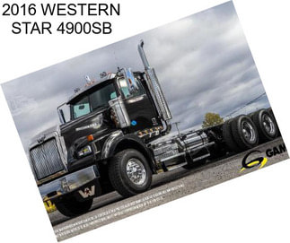 2016 WESTERN STAR 4900SB