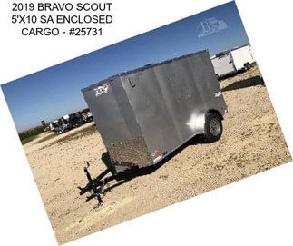 2019 BRAVO SCOUT 5\'X10 SA ENCLOSED CARGO - #25731