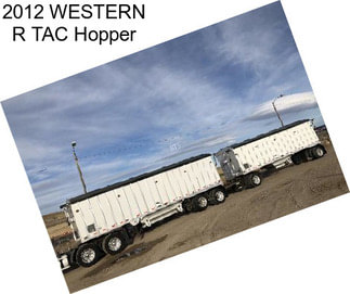 2012 WESTERN R TAC Hopper