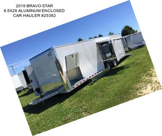 2019 BRAVO STAR 8.5X28 ALUMINUM ENCLOSED CAR HAULER #25382