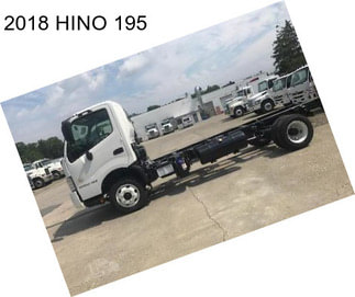 2018 HINO 195