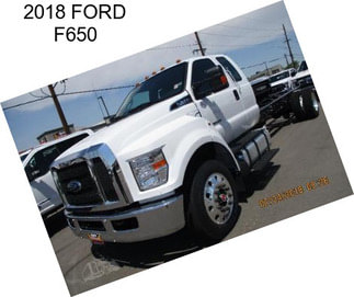 2018 FORD F650