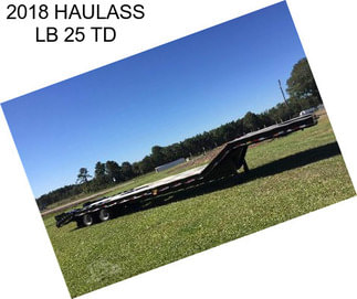 2018 HAULASS LB 25 TD