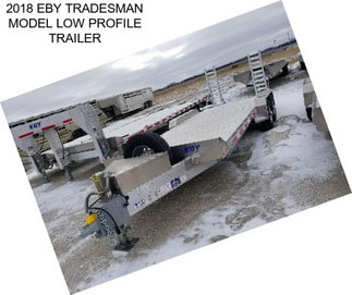 2018 EBY TRADESMAN MODEL LOW PROFILE TRAILER