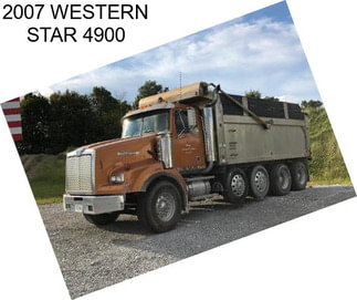 2007 WESTERN STAR 4900