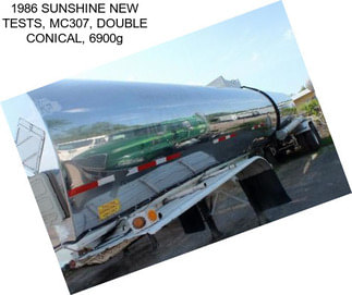 1986 SUNSHINE NEW TESTS, MC307, DOUBLE CONICAL, 6900g