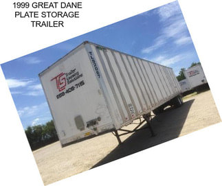 1999 GREAT DANE PLATE STORAGE TRAILER