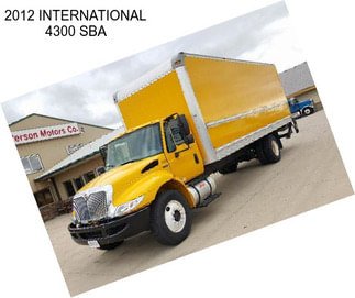 2012 INTERNATIONAL 4300 SBA