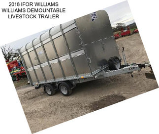 2018 IFOR WILLIAMS WILLIAMS DEMOUNTABLE LIVESTOCK TRAILER