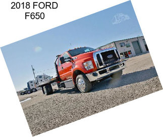 2018 FORD F650