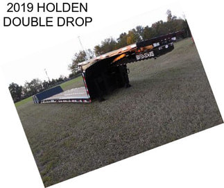 2019 HOLDEN DOUBLE DROP