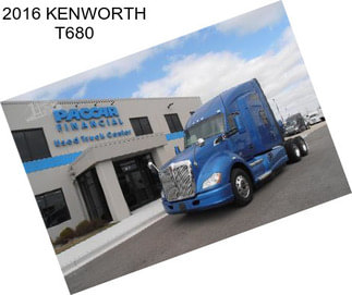 2016 KENWORTH T680