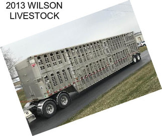 2013 WILSON LIVESTOCK
