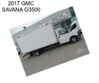 2017 GMC SAVANA G3500