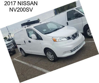 2017 NISSAN NV200SV