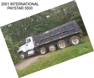 2001 INTERNATIONAL PAYSTAR 5500