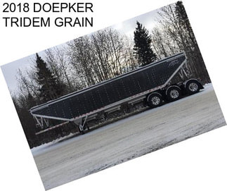 2018 DOEPKER TRIDEM GRAIN