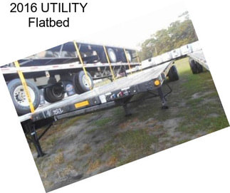 2016 UTILITY Flatbed