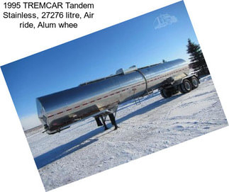 1995 TREMCAR Tandem Stainless, 27276 litre, Air ride, Alum whee