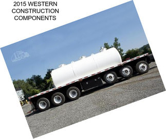 2015 WESTERN CONSTRUCTION COMPONENTS