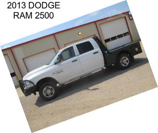 2013 DODGE RAM 2500