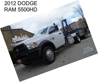 2012 DODGE RAM 5500HD