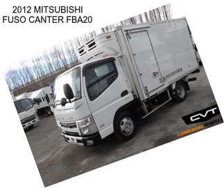 2012 MITSUBISHI FUSO CANTER FBA20