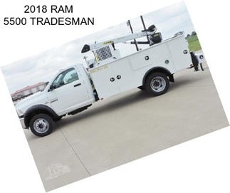 2018 RAM 5500 TRADESMAN