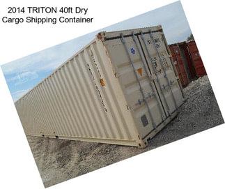 2014 TRITON 40ft Dry Cargo Shipping Container