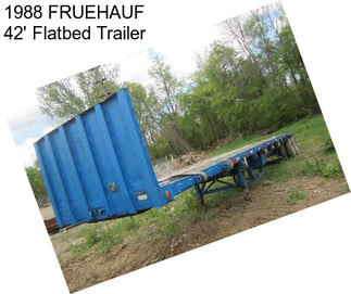 1988 FRUEHAUF 42\' Flatbed Trailer