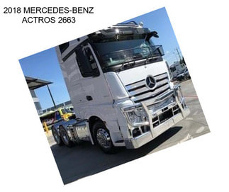 2018 MERCEDES-BENZ ACTROS 2663