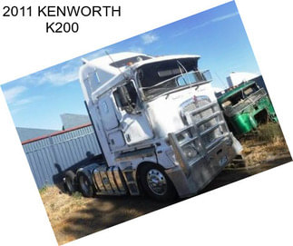 2011 KENWORTH K200