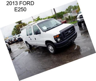 2013 FORD E250