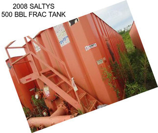 2008 SALTYS 500 BBL FRAC TANK