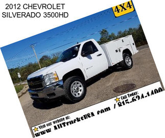 2012 CHEVROLET SILVERADO 3500HD