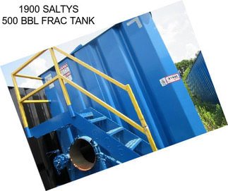 1900 SALTYS 500 BBL FRAC TANK