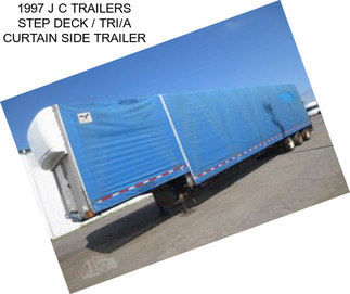 1997 J C TRAILERS STEP DECK / TRI/A CURTAIN SIDE TRAILER