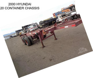 2000 HYUNDAI 20 CONTAINER CHASSIS