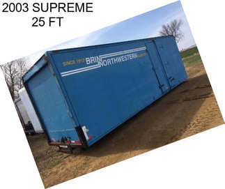 2003 SUPREME 25 FT