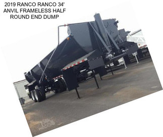 2019 RANCO RANCO 34\' ANVIL FRAMELESS HALF ROUND END DUMP