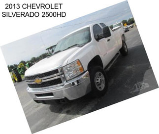 2013 CHEVROLET SILVERADO 2500HD