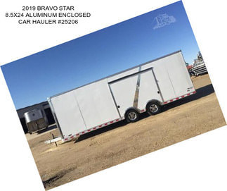 2019 BRAVO STAR 8.5X24 ALUMINUM ENCLOSED CAR HAULER #25206