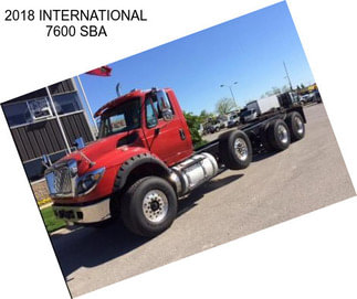 2018 INTERNATIONAL 7600 SBA