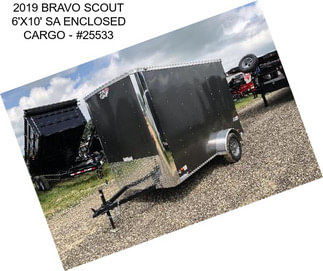 2019 BRAVO SCOUT 6\'X10\' SA ENCLOSED CARGO - #25533