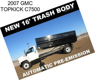 2007 GMC TOPKICK C7500